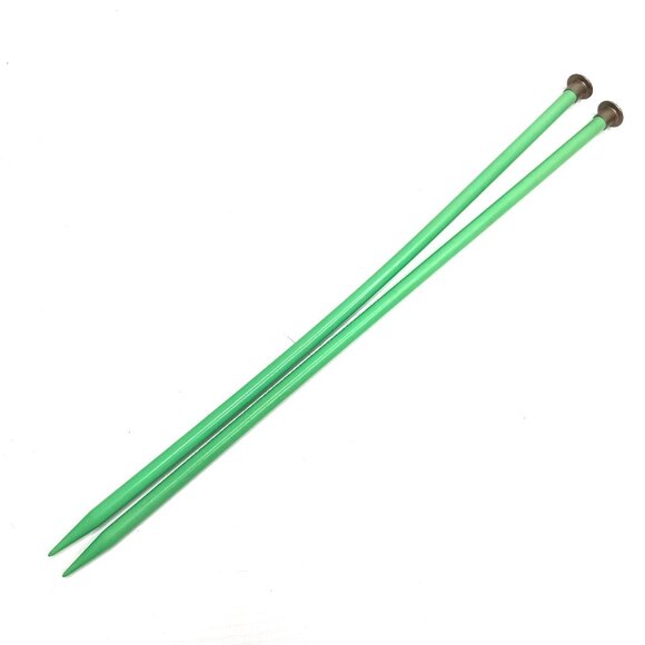 Boye Single Point Classic Knitting Needles Size 11 14" 35cm Made In USA Green - Picture 1 of 3